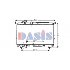 560024N AKS DASIS Радиатор, охлаждение двигателя