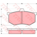 GDB801 TRW Комплект тормозных колодок, дисковый тормоз