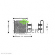 32-0029 KAGER Теплообменник, отопление салона
