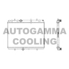 103639 AUTOGAMMA Радиатор, охлаждение двигателя