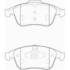 FD7355A NECTO Комплект тормозных колодок, дисковый тормоз