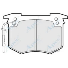 PAD324 APEC Комплект тормозных колодок, дисковый тормоз