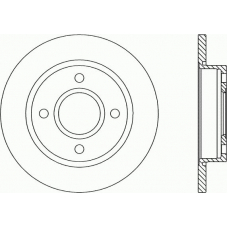 BDR1660.10 OPEN PARTS Тормозной диск