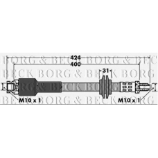 BBH7426 BORG & BECK Тормозной шланг