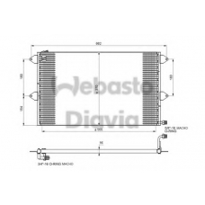 82D0225100A WEBASTO Конденсатор, кондиционер