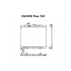 2064008 ORDONEZ Радиатор, охлаждение двигателя