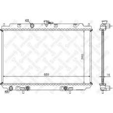10-25442-SX STELLOX Радиатор, охлаждение двигателя