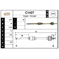 C1427 SNRA Приводной вал