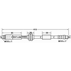 FBH7080 FIRST LINE Тормозной шланг