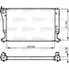 735573 VALEO Радиатор, охлаждение двигателя