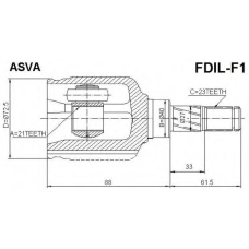 FDIL-F1 ASVA Шарнирный комплект, приводной вал