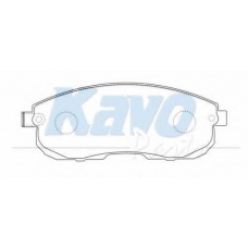BP-6602 KAVO PARTS Комплект тормозных колодок, дисковый тормоз