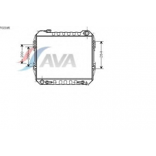 TO2165 AVA Радиатор, охлаждение двигателя
