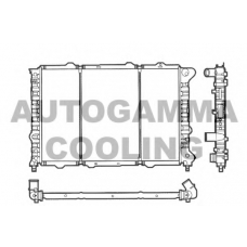 101146 AUTOGAMMA Радиатор, охлаждение двигателя