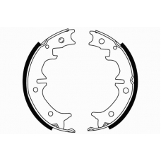 09-0674 E.T.F. Комплект тормозных колодок; комплект тормозных кол