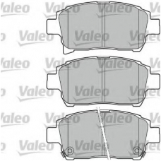 598737 VALEO Комплект тормозных колодок, дисковый тормоз