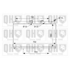 QER2490 QUINTON HAZELL Радиатор, охлаждение двигателя