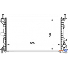 8MK 376 720-301 HELLA Радиатор, охлаждение двигателя