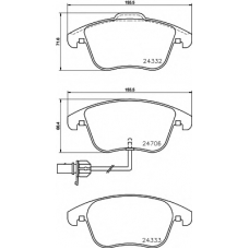 8DB 355 013-861 HELLA PAGID Комплект тормозных колодок, дисковый тормоз