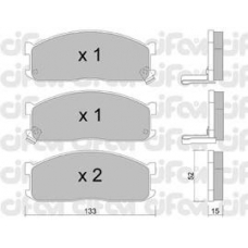 822-232-1 CIFAM Комплект тормозных колодок, дисковый тормоз