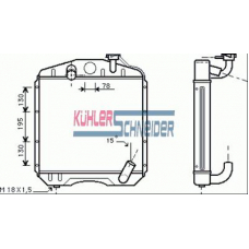 0400171 KUHLER SCHNEIDER Радиатор, охлаждение двигател