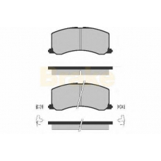 PA1256 BRAKE ENGINEERING Комплект тормозных колодок, дисковый тормоз