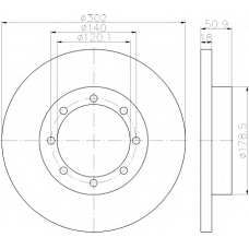 8DD 355 117-281 HELLA PAGID Тормозной диск