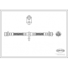 19030492 CORTECO Тормозной шланг