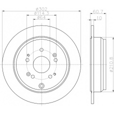 8DD 355 119-221 HELLA PAGID Тормозной диск