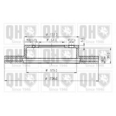 BDC4805 QUINTON HAZELL Тормозной диск