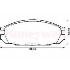 572290B BENDIX Комплект тормозных колодок, дисковый тормоз