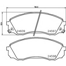 8DB 355 013-541 HELLA PAGID Комплект тормозных колодок, дисковый тормоз