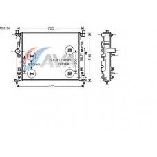 MS2436 AVA Радиатор, охлаждение двигателя