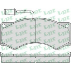 05P1143 LPR Комплект тормозных колодок, дисковый тормоз