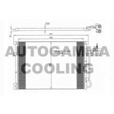 104477 AUTOGAMMA Конденсатор, кондиционер