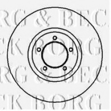 BBD4665 BORG & BECK Тормозной диск