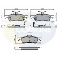 CBP31657 COMLINE Комплект тормозных колодок, дисковый тормоз