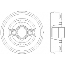 MBD044 MINTEX Тормозной барабан