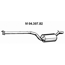 04.307.82 EBERSPACHER Средний глушитель выхлопных газов