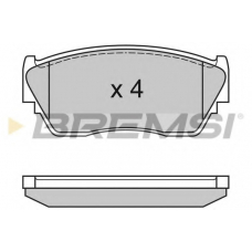 BP3125 BREMSI Комплект тормозных колодок, дисковый тормоз