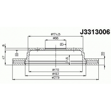 J3313006 NIPPARTS Тормозной диск