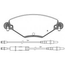 BPA0828.04 OPEN PARTS Комплект тормозных колодок, дисковый тормоз