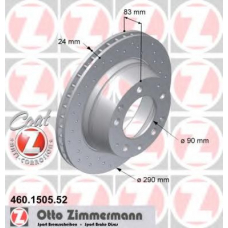 460.1505.52 ZIMMERMANN Тормозной диск