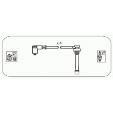 JP116 JANMOR Комплект проводов зажигания