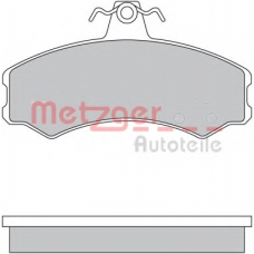 1170512 METZGER Комплект тормозных колодок, дисковый тормоз