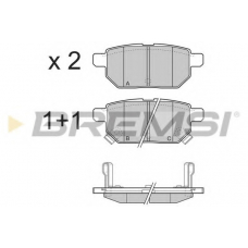 BP3322 BREMSI Комплект тормозных колодок, дисковый тормоз