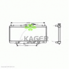 31-0501 KAGER Радиатор, охлаждение двигателя
