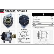 DRA3493 DELCO REMY Генератор