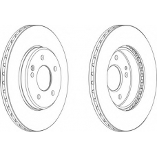 DDF588-1 FERODO Тормозной диск