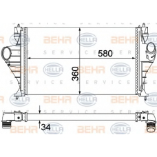 8ML 376 762-751 HELLA Интеркулер